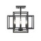 Z-Lite Titania 4 Light Semi Flush Mount, Matte Black 454SF-MB - alternate 8